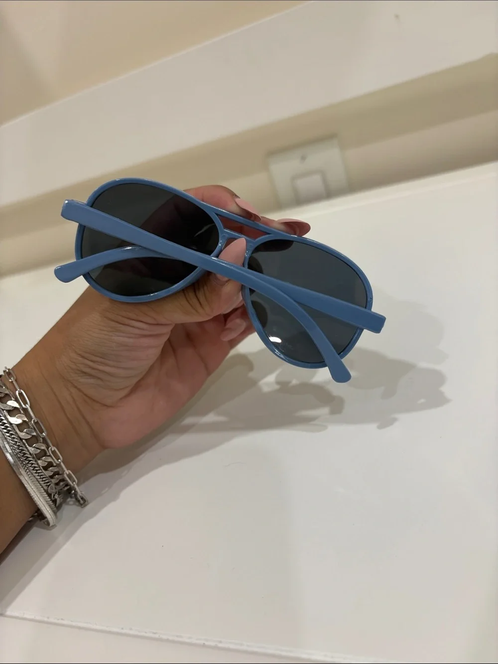 Kids Blue Aviator Sunglasses - Unbranded